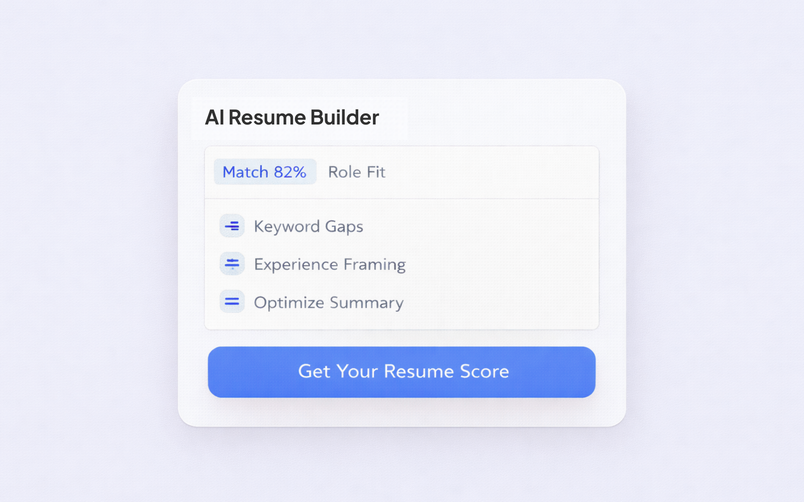 AI Resume Builder preview