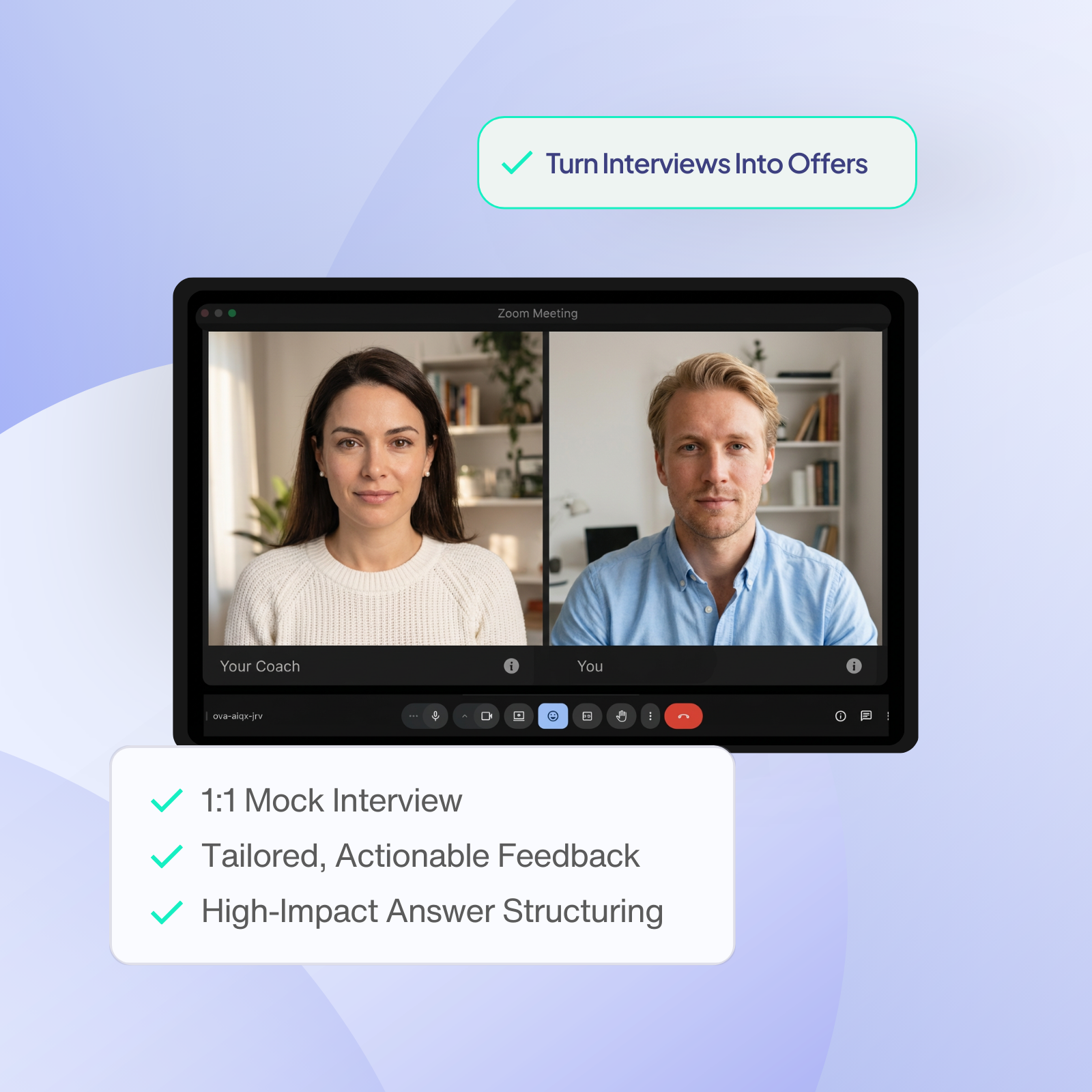 Career coaching interview visual